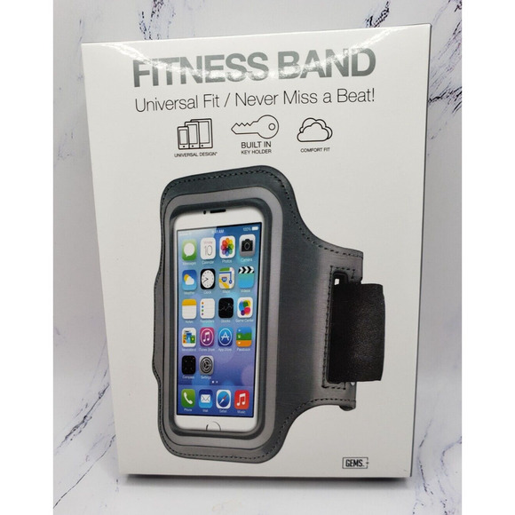 Fitness Band Universal Fit Made For 5S 5C 5 4S 4 iPod Touch Dark Gray - Picture 1 of 4